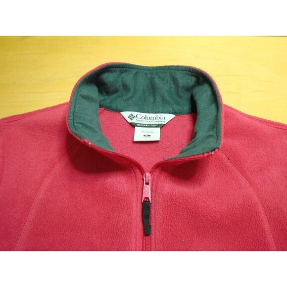 Columbia Bright Pink Fleece Vest Full Zip Jacket Womens Size XL Zip Pockets Warm - Picture 4 of 9